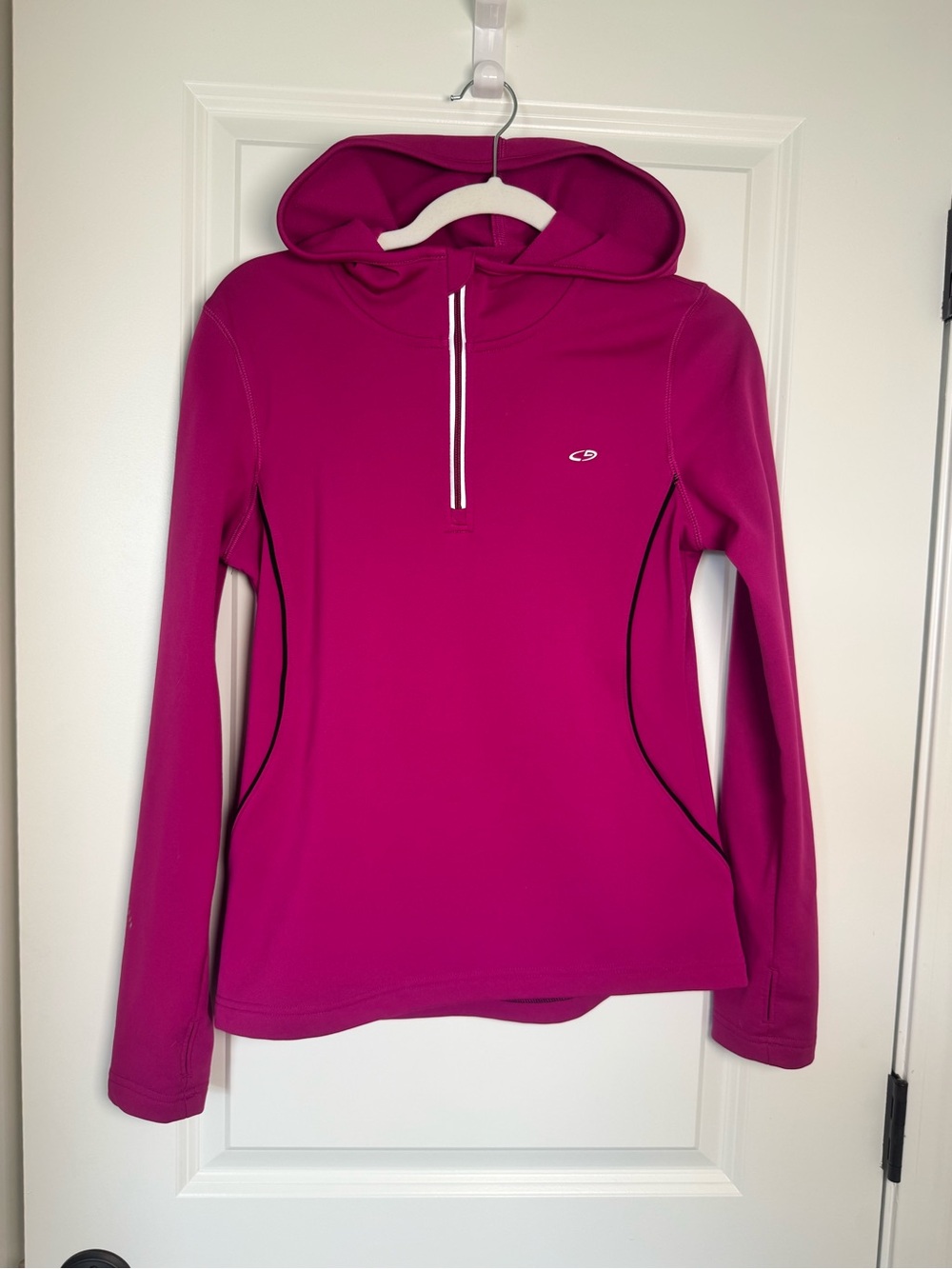 Champion Women's Magenta Half-Zip Hoodie